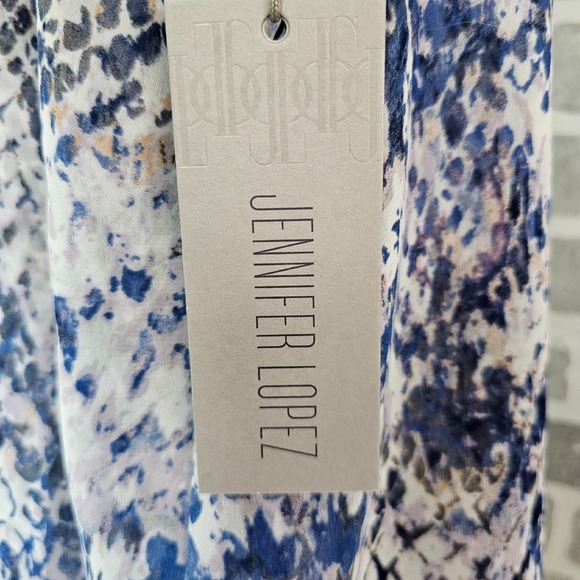 Jennifer Lopez Snakeskin Beaded Halter Top Women's Large Sleeveless Blouse Party - Picture 13 of 14